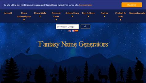 random fantasy name generator|generateur de noms fantasy.